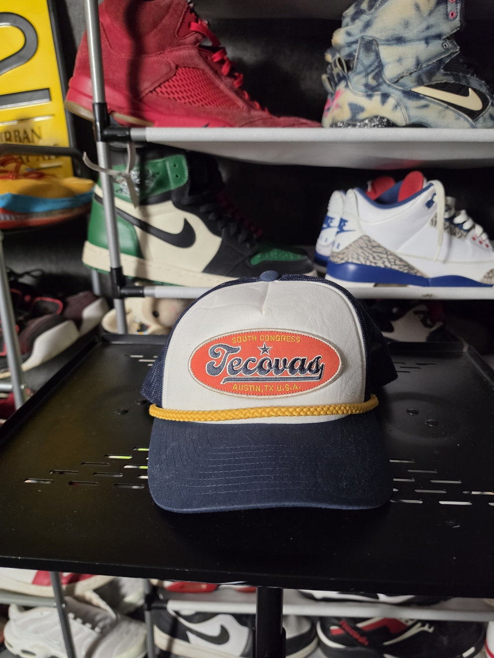 Tecovas Navy & White Rope Trucker Hat